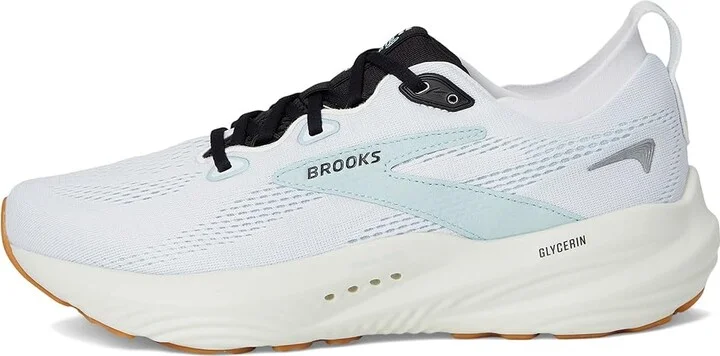 Brooks Glycerin 22 Men's Running Shoes Bright White/Winter Sky/Black : 14 D - Medium, Rubber - Image 6