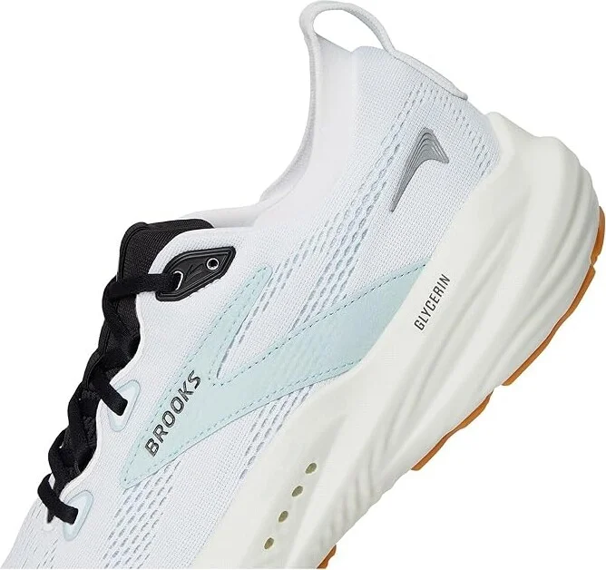 Brooks Glycerin 22 Men's Running Shoes Bright White/Winter Sky/Black : 14 D - Medium, Rubber - Image 7
