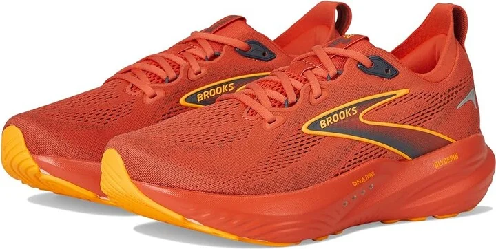 Brooks Glycerin 22 Men's Running Shoes Burnt Sienna/Ebony/Orange : 10 D - Medium, Rubber