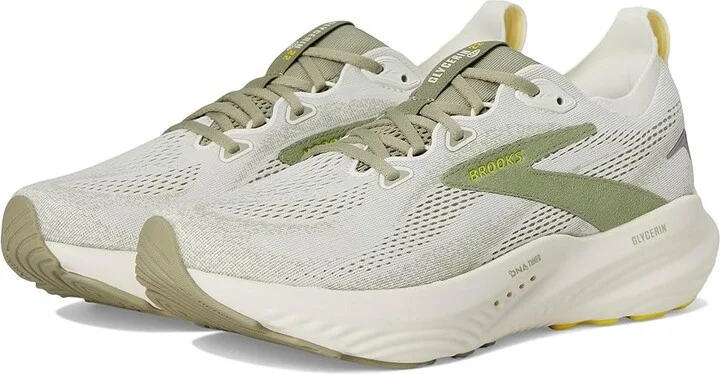 Brooks Glycerin 22 Men's Running Shoes Coconut/Tea/Blazing Yellow : 11.5 D - Medium, Rubber