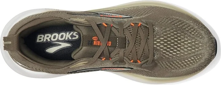 Brooks Glycerin 22 Men's Running Shoes Dusty Olive/Tea/Orange : 10 D - Medium, Rubber - Image 2