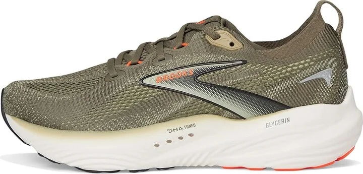 Brooks Glycerin 22 Men's Running Shoes Dusty Olive/Tea/Orange : 10 D - Medium, Rubber - Image 6