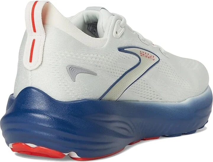 Brooks Glycerin 22 Men's Running Shoes Gray/Navy Peony/Fiery Red : 15 D - Medium, Rubber - Image 4