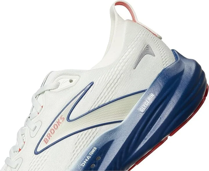 Brooks Glycerin 22 Men's Running Shoes Gray/Navy Peony/Fiery Red : 15 D - Medium, Rubber - Image 7