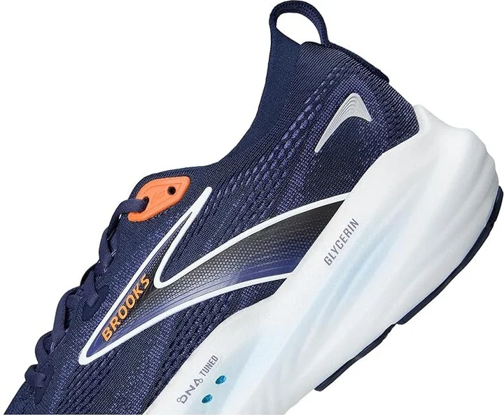 Brooks Glycerin 22 Men's Running Shoes Peacoat/Blue Ribbon/Orange : 12 D - Medium, Rubber - Image 7