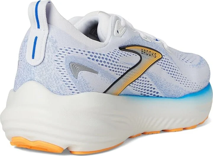 Brooks Glycerin 22 Men's Running Shoes White/Cobalt/Orange : 8 D - Medium, Rubber - Image 4