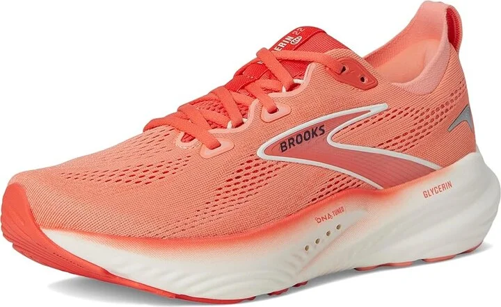 Brooks Glycerin 22 Women's Running Shoes Desert Flower/Hot Coral/Milk : 5.5 B - Medium - Image 5