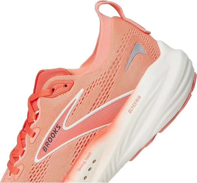 Brooks Glycerin 22 Women's Running Shoes Desert Flower/Hot Coral/Milk : 5.5 B - Medium - Image 7