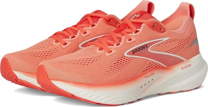 Brooks Glycerin 22 Women's Running Shoes Desert Flower/Hot Coral/Milk : 5.5 B - Medium