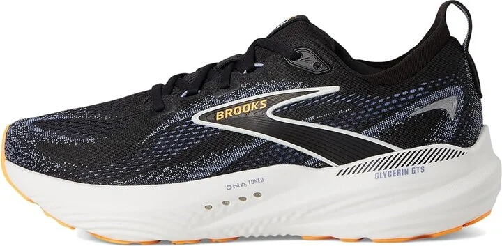 Brooks Glycerin GTS 22 Men's Running Shoes Black/Country Blue/Orange Pop : 12.5 D - Medium, Synthetic - Image 6