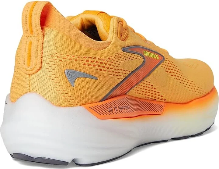 Brooks Glycerin GTS 22 Men's Running Shoes Orange/Nightlife/White : 12 D - Medium, Synthetic - Image 4