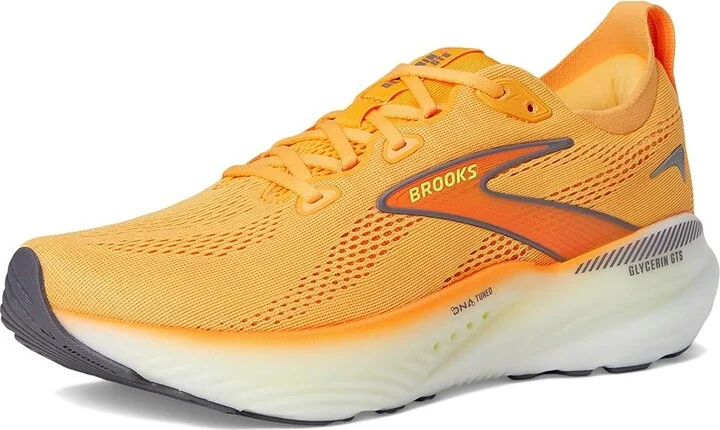 Brooks Glycerin GTS 22 Men's Running Shoes Orange/Nightlife/White : 12 D - Medium, Synthetic - Image 5