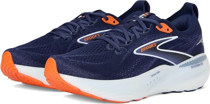 Brooks Glycerin GTS 22 Men's Running Shoes Peacoat/Blue Ribbon/Orange : 12 D - Medium, Synthetic