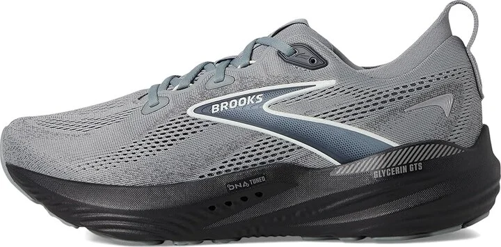 Brooks Glycerin GTS 22 Men's Running Shoes Primer Gray/Ebony/Bluewash : 8 D - Medium, Synthetic - Image 6