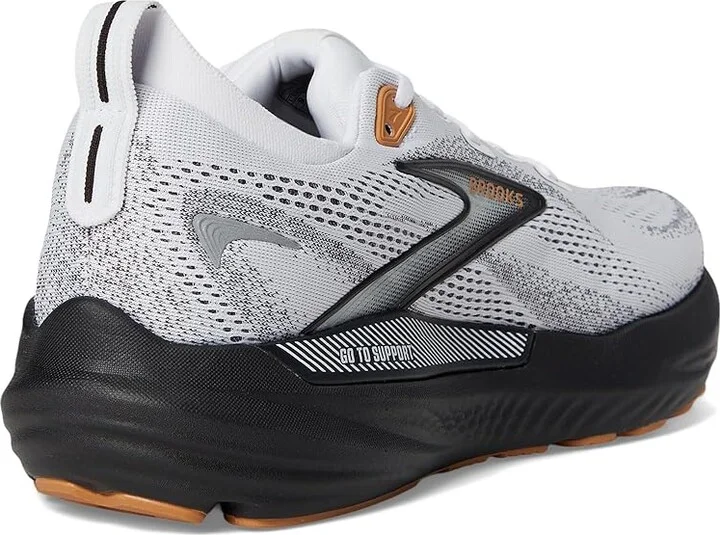Brooks Glycerin GTS 22 Men's Running Shoes White/Grey/Black : 9 D - Medium, Synthetic - Image 4