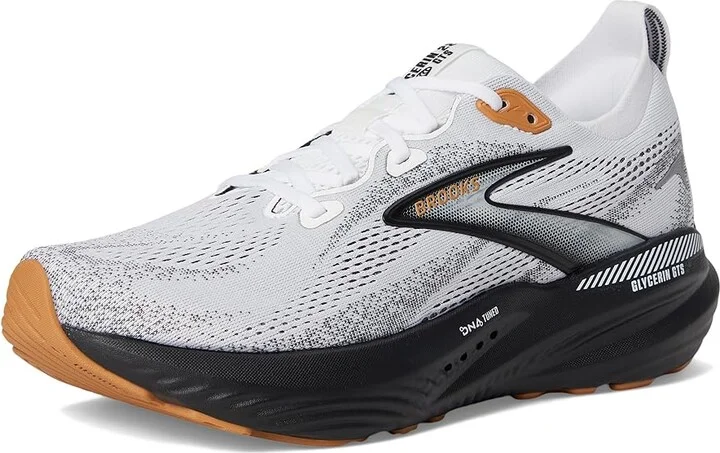 Brooks Glycerin GTS 22 Men's Running Shoes White/Grey/Black : 9 D - Medium, Synthetic - Image 5