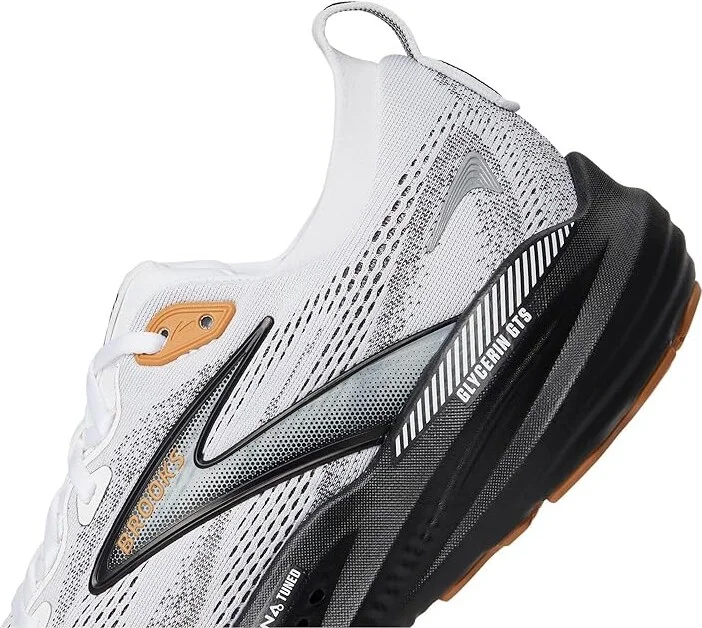 Brooks Glycerin GTS 22 Men's Running Shoes White/Grey/Black : 9 D - Medium, Synthetic - Image 7