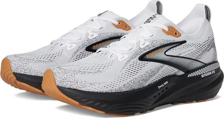 Brooks Glycerin GTS 22 Men's Running Shoes White/Grey/Black : 9 D - Medium, Synthetic