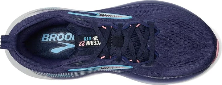Brooks Glycerin GTS 22 Women's Running Shoes Blue Ribbon/Peacoat/Dianthus : 7 EE - Extra Wide, Synthetic - Image 2