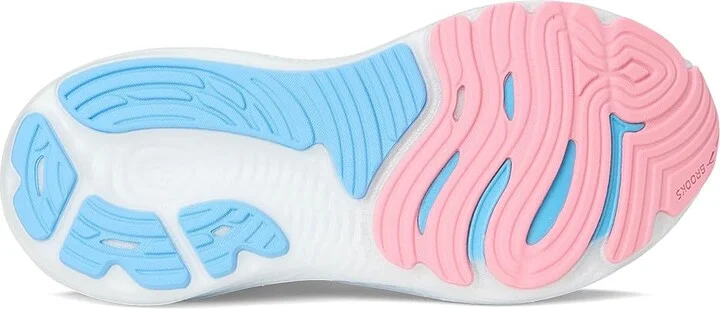 Brooks Glycerin GTS 22 Women's Running Shoes Blue Ribbon/Peacoat/Dianthus : 7 EE - Extra Wide, Synthetic - Image 3