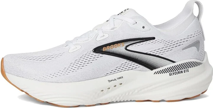 Brooks Glycerin GTS 22 Women's Running Shoes White/Grey/Black : 9.5 B - Medium, Synthetic - Image 6