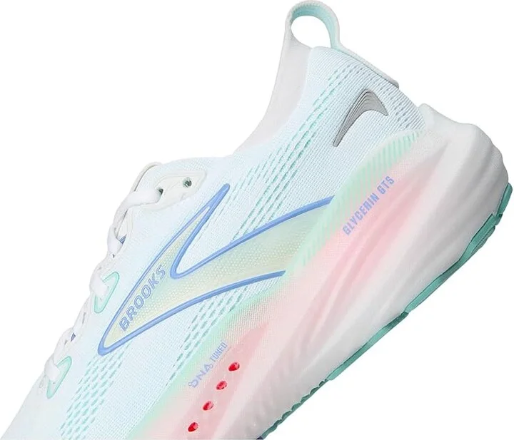 Brooks Glycerin GTS 22 Women's Running Shoes White/Limpet Shell/Amparo Blue : 10.5 B - Medium, Synthetic - Image 7