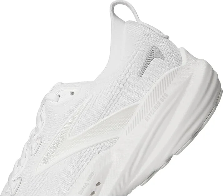 Brooks Glycerin GTS 22 Women's Running Shoes White/White/Grey : 9.5 B - Medium, Synthetic - Image 7