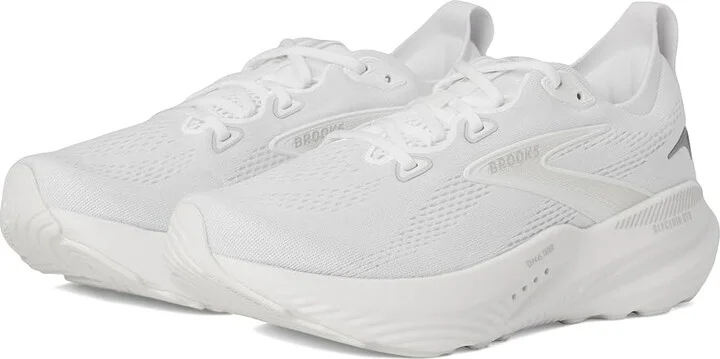 Brooks Glycerin GTS 22 Women's Running Shoes White/White/Grey : 9.5 B - Medium, Synthetic