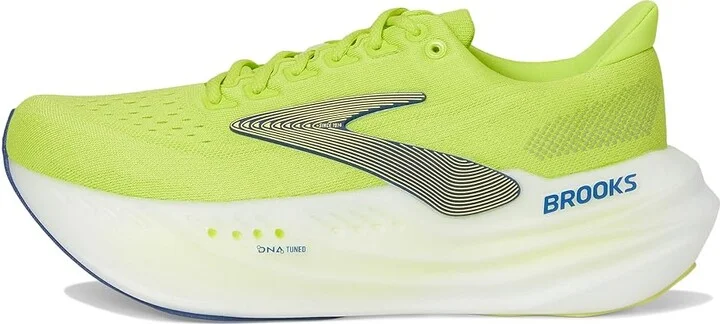 Brooks Glycerin Max Men's Running Shoes Lime/Navy Peony/White : 8 D - Medium, Synthetic - Image 6