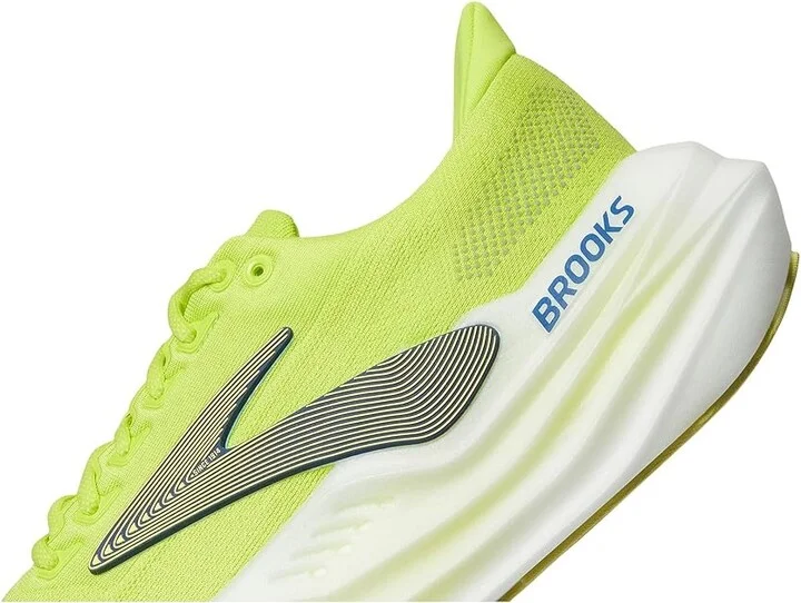 Brooks Glycerin Max Men's Running Shoes Lime/Navy Peony/White : 8 D - Medium, Synthetic - Image 7
