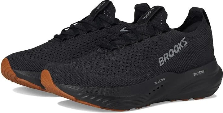 Brooks Glycerin StealthFit 22 Men's Running Shoes Black/Black : 11 D - Medium, Synthetic
