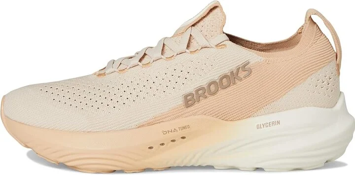 Brooks Glycerin StealthFit 22 Women's Running Shoes Almond Peach/Almond/Portabella : 6.5 B - Medium, Synthetic - Image 6