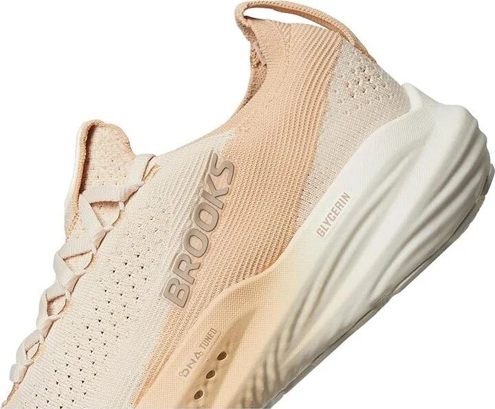 Brooks Glycerin StealthFit 22 Women's Running Shoes Almond Peach/Almond/Portabella : 6.5 B - Medium, Synthetic - Image 7