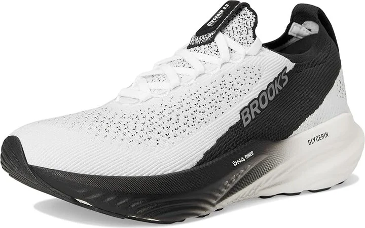 Brooks Glycerin StealthFit 22 Women's Running Shoes White/Grey/Black : 6.5 B - Medium, Synthetic - Image 5