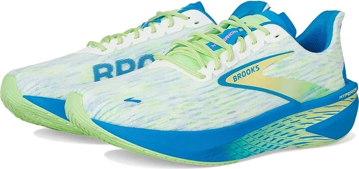 Brooks Hyperion 2 Men's Running Shoes White/Elfin/Patina : 14 D - Medium, Rubber
