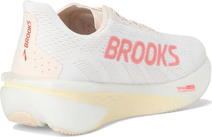 Brooks Hyperion 2 Women's Running Shoes White/Peach/Coral : 7.5 B - Medium, Rubber - Image 4