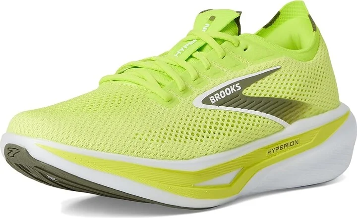 Brooks Hyperion 3 Men's Running Shoes Sunny Lime/Olive/White : 15 D - Medium, Synthetic - Image 5