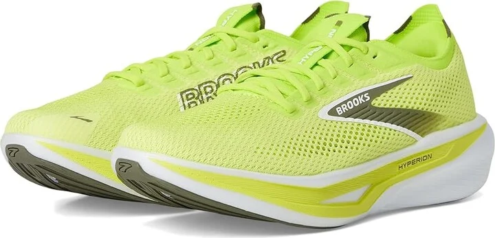 Brooks Hyperion 3 Men's Running Shoes Sunny Lime/Olive/White : 15 D - Medium, Synthetic