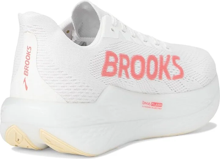 Brooks Hyperion Max 2 Women's Running Shoes White/Peach/Coral : 9 B - Medium, Rubber - Image 4