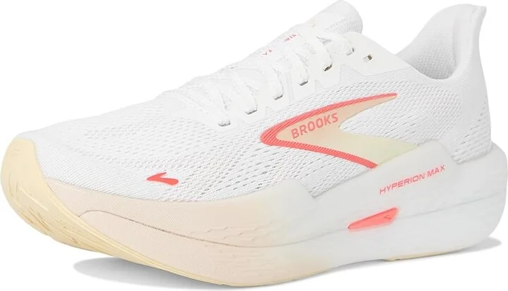Brooks Hyperion Max 2 Women's Running Shoes White/Peach/Coral : 9 B - Medium, Rubber - Image 5
