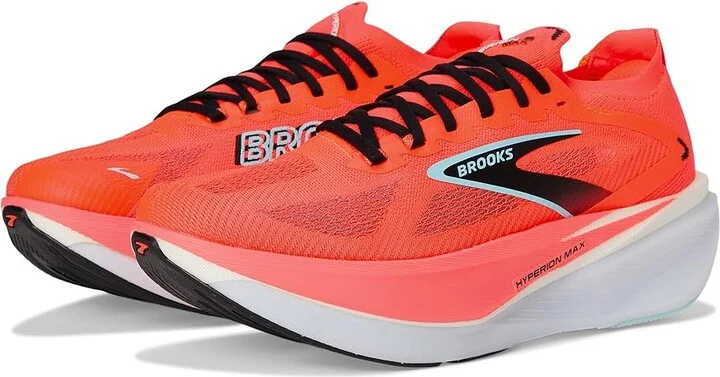 Brooks Hyperion Max 3 Men's Running Shoes Fiery Coral/Black/Atomizer : 14 D - Medium