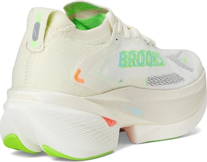 Brooks Hyperion Max 3 Women's Running Shoes Coconut/Green Gecko/Pink Clay : 7 B - Medium, Textile - Image 4