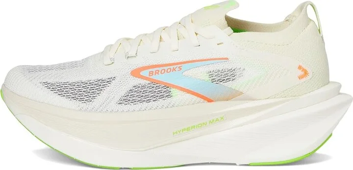 Brooks Hyperion Max 3 Women's Running Shoes Coconut/Green Gecko/Pink Clay : 7 B - Medium, Textile - Image 6