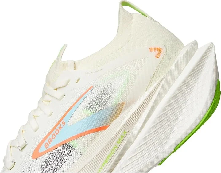 Brooks Hyperion Max 3 Women's Running Shoes Coconut/Green Gecko/Pink Clay : 7 B - Medium, Textile - Image 7