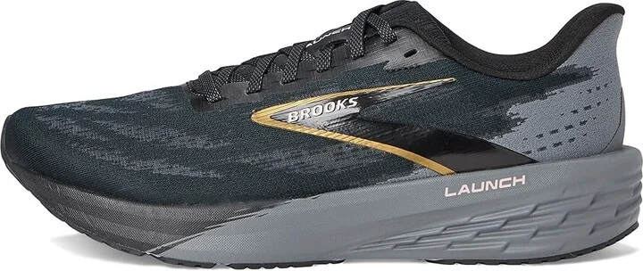 Brooks Launch 11 Men's Running Shoes Black/Grey/Gold : 10 D - Medium, Synthetic - Image 6