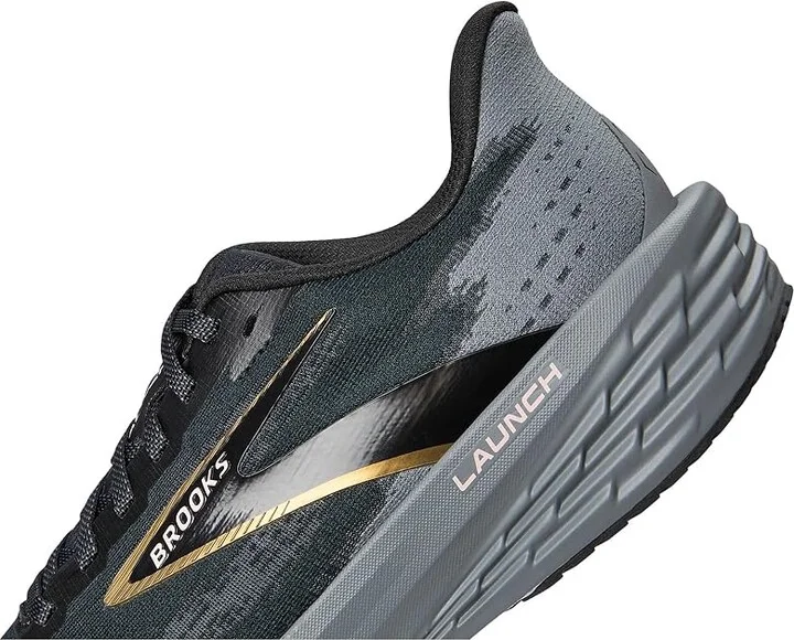 Brooks Launch 11 Men's Running Shoes Black/Grey/Gold : 10 D - Medium, Synthetic - Image 7