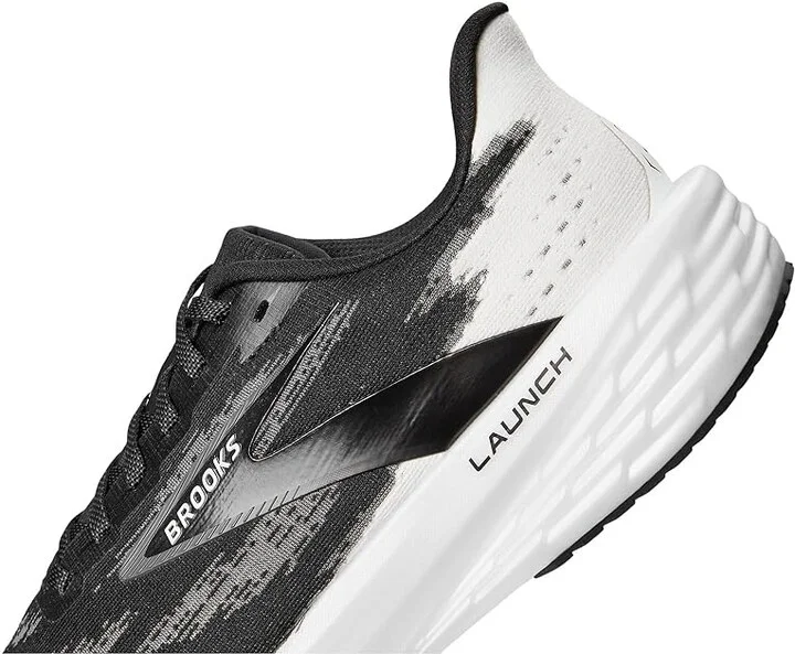 Brooks Launch 11 Men's Running Shoes Black/White : 9 E - Wide, Synthetic - Image 7