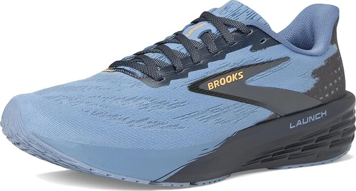Brooks Launch 11 Men's Running Shoes Country Blue/Ebony/Orange : 14 D - Medium, Synthetic - Image 5
