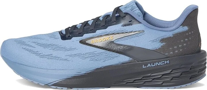 Brooks Launch 11 Men's Running Shoes Country Blue/Ebony/Orange : 14 D - Medium, Synthetic - Image 6