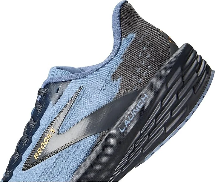 Brooks Launch 11 Men's Running Shoes Country Blue/Ebony/Orange : 14 D - Medium, Synthetic - Image 7